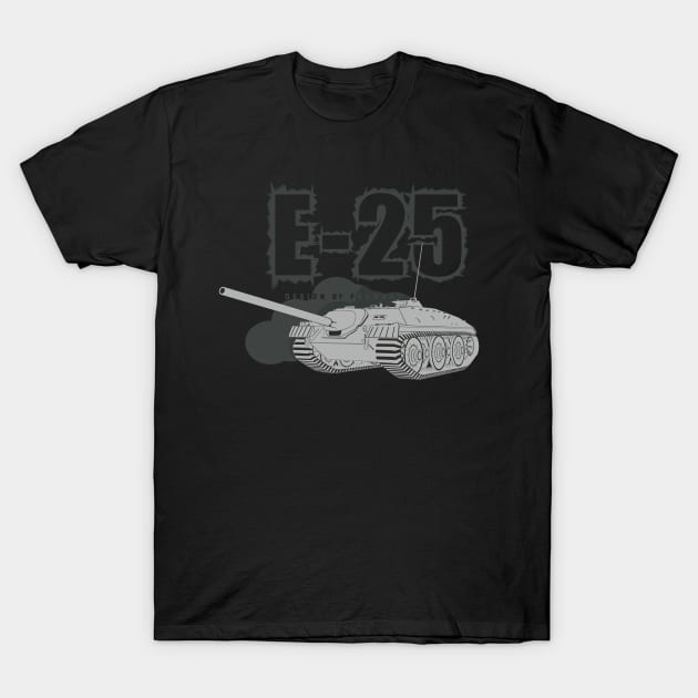 German tank destroyer E-25 T-Shirt by FAawRay